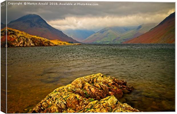 Wast Water looking towards Great Gable Canvas Print by Martyn Arnold