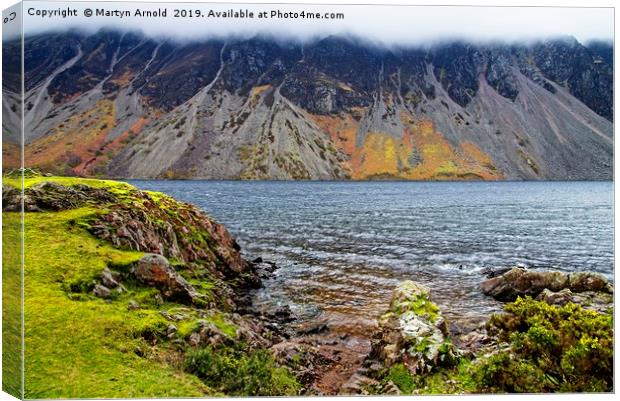 Wast Water Screes, Wasdale, Lake District Canvas Print by Martyn Arnold