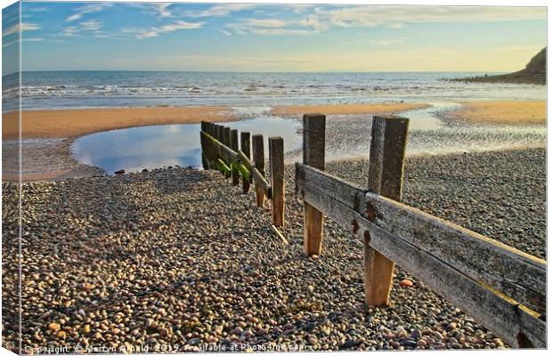 Evening light at St. Bees, Cumbria. Canvas Print by Martyn Arnold