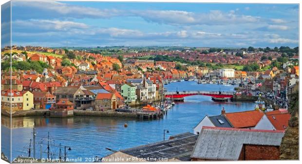 Gothic Charm of Whitby Canvas Print by Martyn Arnold