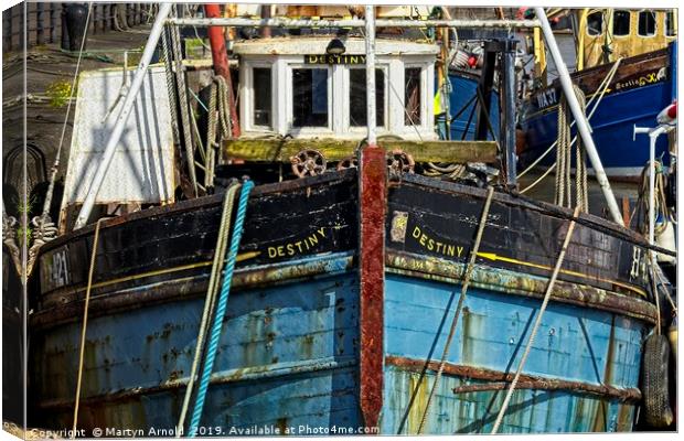 Old Fishing Boats Canvas Print by Martyn Arnold