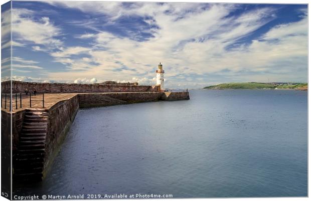 Whitehaven Harbour Cumbria Canvas Print by Martyn Arnold