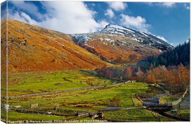 Route Up Helvellyn, Western Lake District Canvas Print by Martyn Arnold