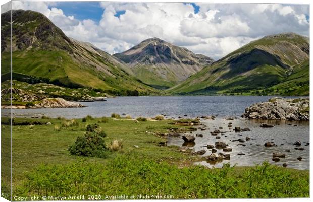 Clouds over Great Gable  Canvas Print by Martyn Arnold