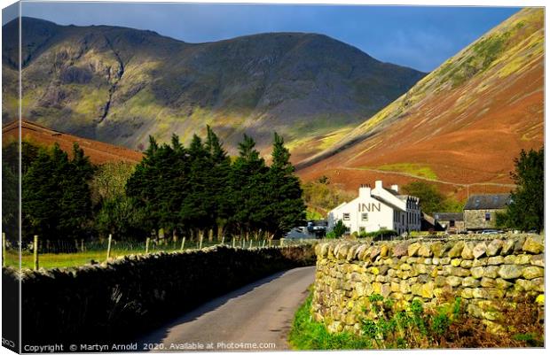 Storm clouds over Wasdale Head Canvas Print by Martyn Arnold