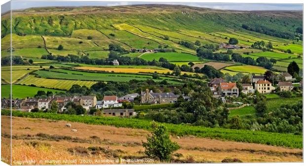 Castleton Village, North York Moors Canvas Print by Martyn Arnold