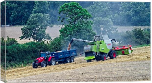 Harvest Time Canvas Print by Martyn Arnold