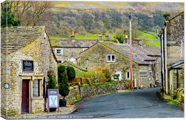 Kettlewell Village, Upper Wharfdale Canvas Print by Martyn Arnold