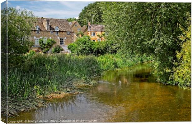 Wadenhoe Mill on the River Nene, Northamptonshire Canvas Print by Martyn Arnold