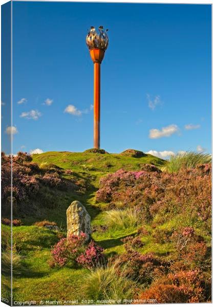 Danby Beacon, Near Whitby, North Yorkshire Canvas Print by Martyn Arnold