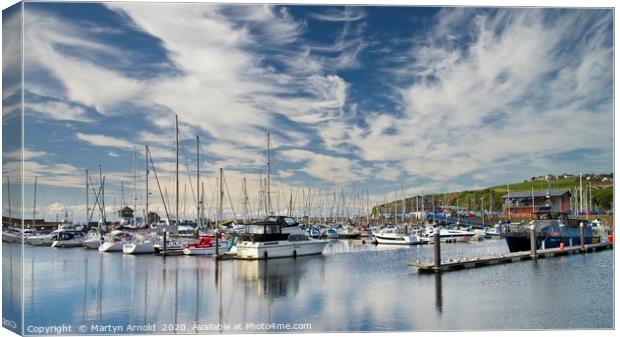 Whitehaven Marina Canvas Print by Martyn Arnold