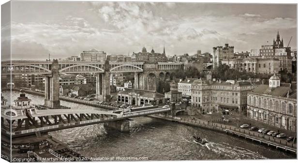 Newcastle Upon Tyne Canvas Print by Martyn Arnold