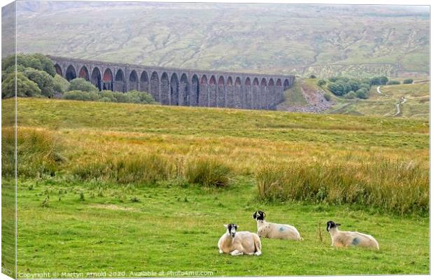 Ribblehead Viaduct Landscape Canvas Print by Martyn Arnold