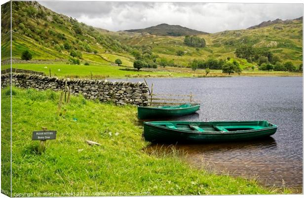 Watendlath Tarn Near Derwentwater Lake District La Canvas Print by Martyn Arnold