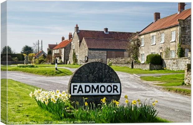 Fadmoor Village, North York Moors, Yorkshire Canvas Print by Martyn Arnold