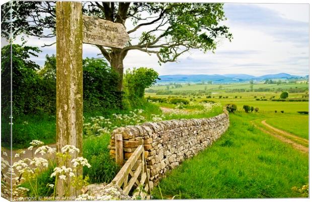 Northumberland Landscape Canvas Print by Martyn Arnold