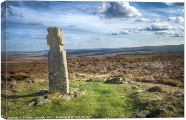 Lilla Cross on the North York Moors Canvas Print by Paula Connelly