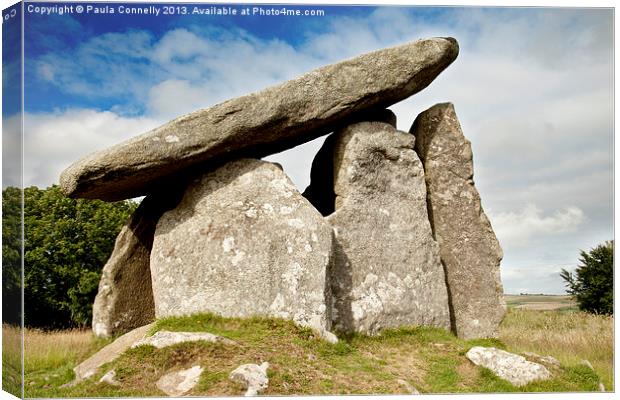 Trethevy Quoit, Cornwall Canvas Print by Paula Connelly
