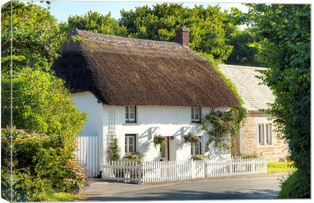 Thatched Cottage Canvas Print by Paula Connelly