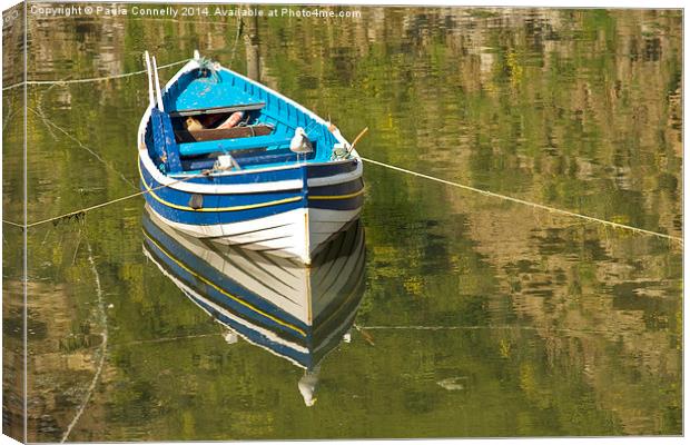 Rowing Boat Canvas Print by Paula Connelly