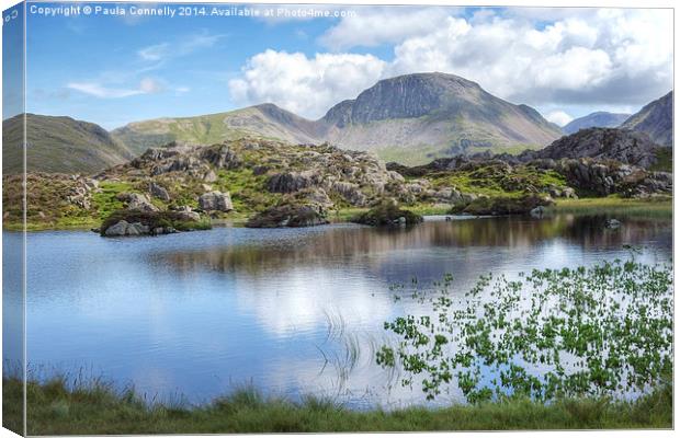  Innominate Tarn and Great Gable Canvas Print by Paula Connelly
