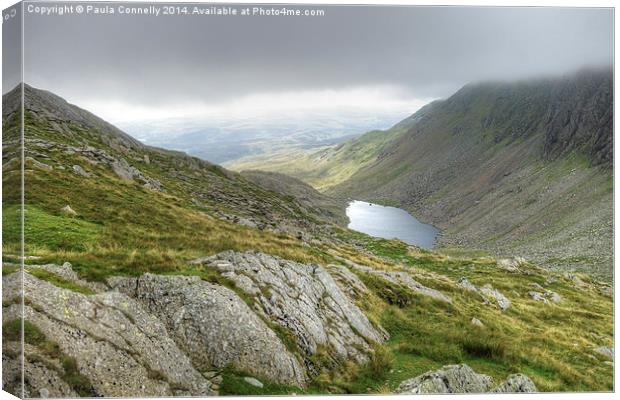 Goat's Water Tarn, Coniston Old Man Canvas Print by Paula Connelly