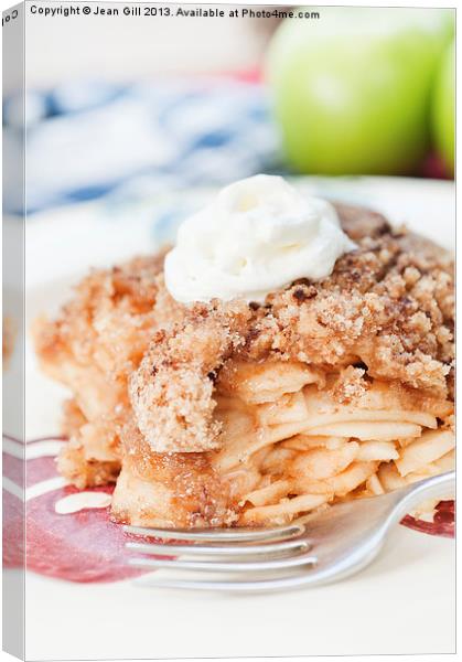 Apple Crumble Canvas Print by Jean Gill