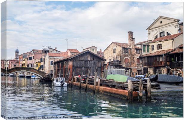 The Gondola Workshop Canvas Print by Jean Gill