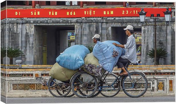 Vietnamese Transport Canvas Print by colin chalkley