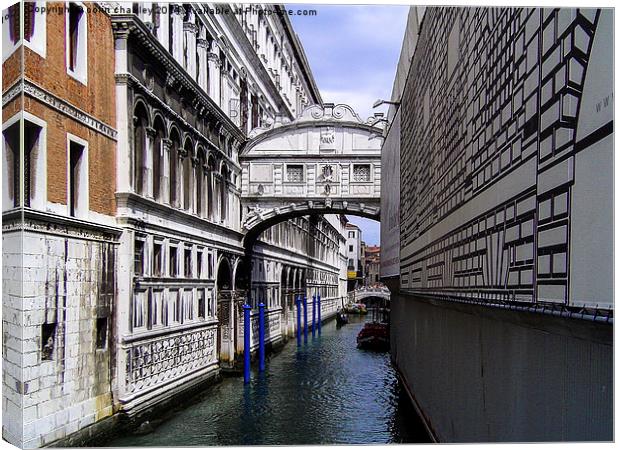Bridge of Sighs Canvas Print by colin chalkley