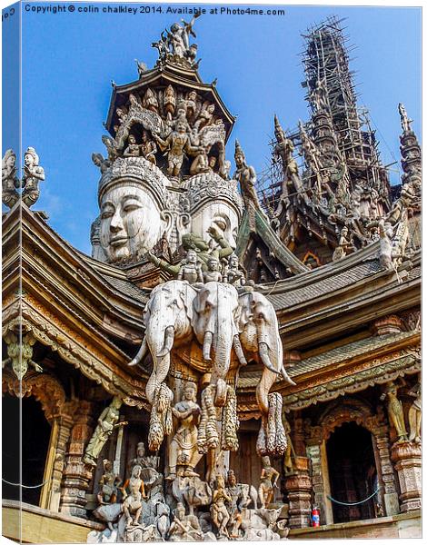 Sanctuary of Truth Canvas Print by colin chalkley