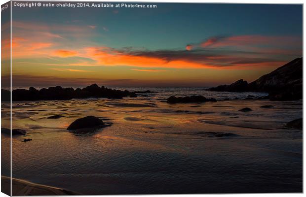 22 minutes after sunset Canvas Print by colin chalkley