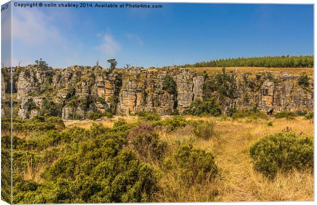 Pinnacle Landscape - South Africa Canvas Print by colin chalkley