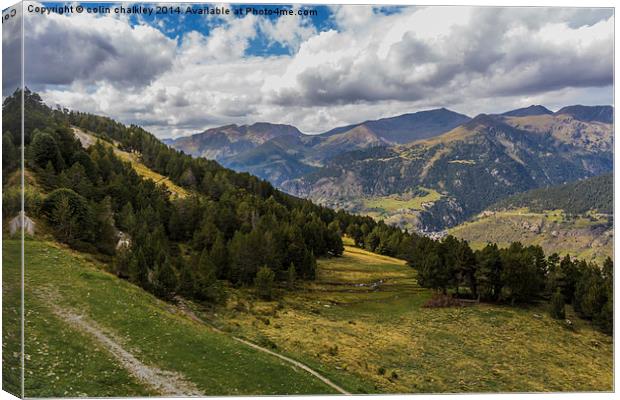  Pyrenees - the French Side Canvas Print by colin chalkley