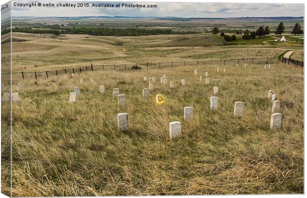  June 25th 1876 - Little Big Horn Canvas Print by colin chalkley