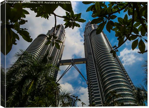  Petronas Towers - Kuala Lumpur  Canvas Print by colin chalkley