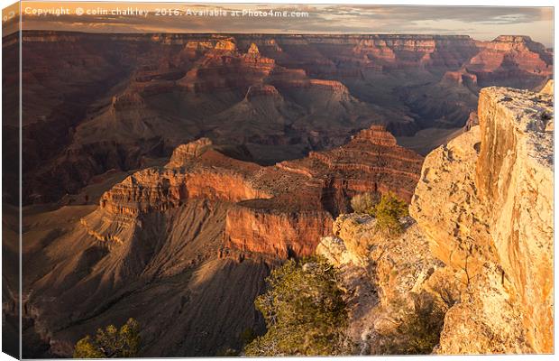 Grand Canyon -  Sunset Canvas Print by colin chalkley