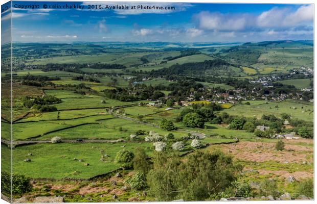 Derbyshire Countryside Canvas Print by colin chalkley