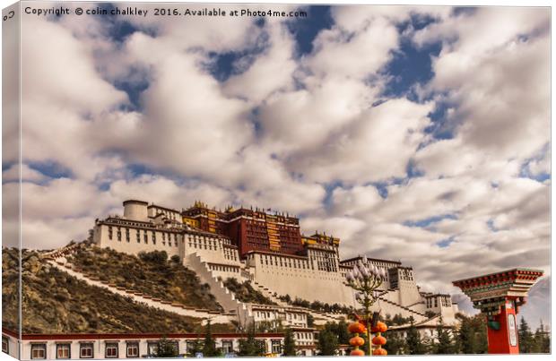 Big Sky in Tibet Canvas Print by colin chalkley
