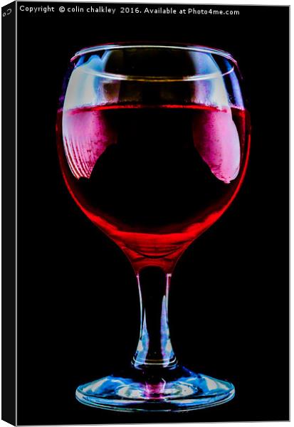 A Glass of Surreal Canvas Print by colin chalkley