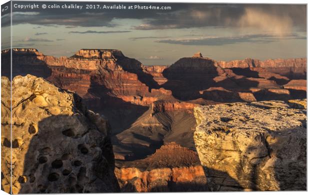 Grand Canyon Sunset Canvas Print by colin chalkley