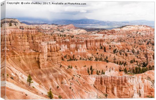 The Silent City in Bryce Canyon Canvas Print by colin chalkley