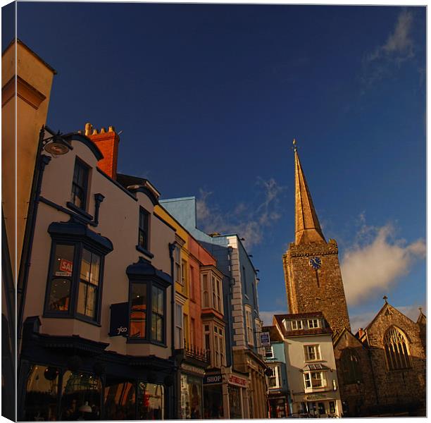  St Mary's Church, Tenby, Pembrokeshire Canvas Print by Barrie Foster