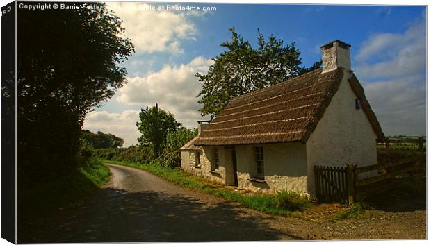  Penrhos Cottage: Ty Un Nos Canvas Print by Barrie Foster
