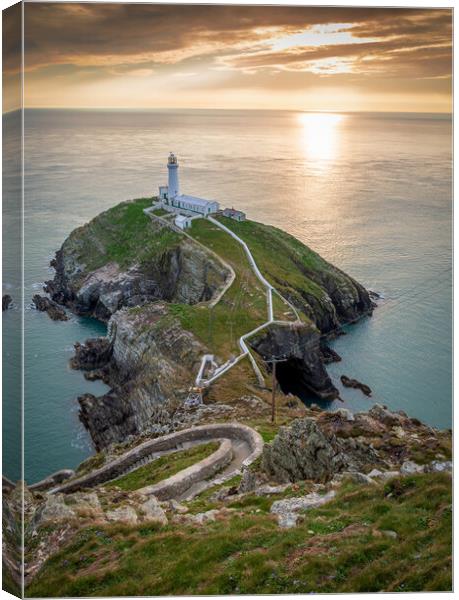 South Stack lighthouse in North Wales Canvas Print by Leighton Collins