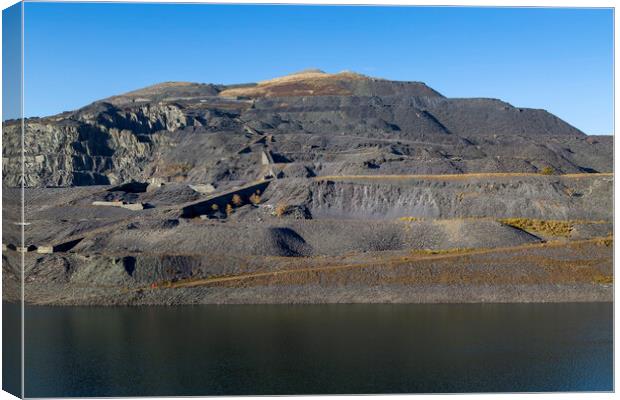 Dinorwic Quarry in Snowdonia Canvas Print by Leighton Collins