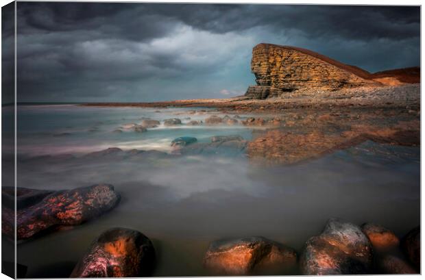 The Heritage Coast at Nash Point Canvas Print by Leighton Collins