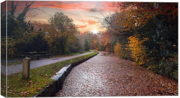 The Monmouthshire and Brecon Canal Canvas Print by Leighton Collins