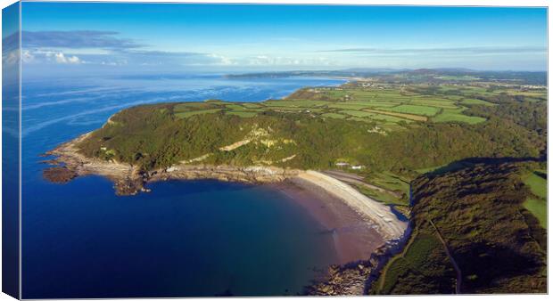Pwll Du Bay on the Gower Peninsula Canvas Print by Leighton Collins
