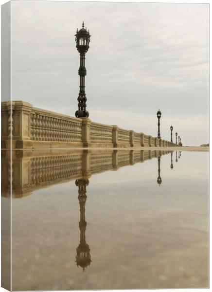 Lampposts and balustrades Canvas Print by Leighton Collins
